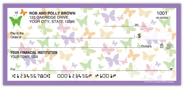 Bright Butterflies Checks